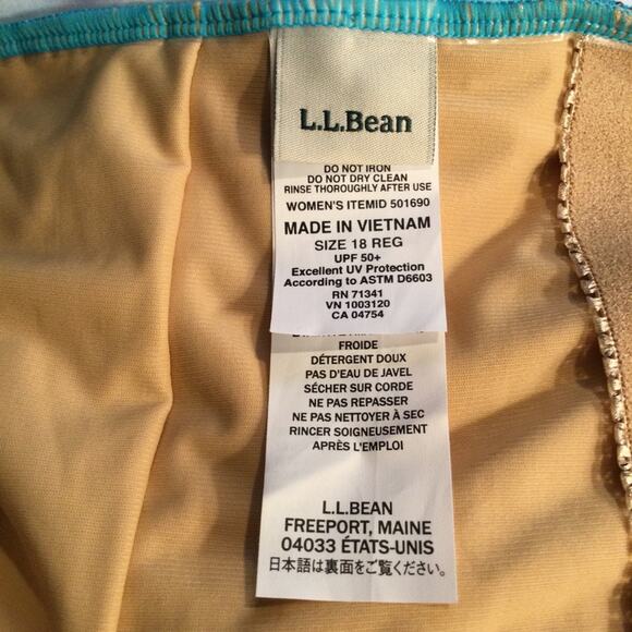 L.L. Bean Xtra Life one-piece Swimsuit 18 reg - Picture 6 of 7